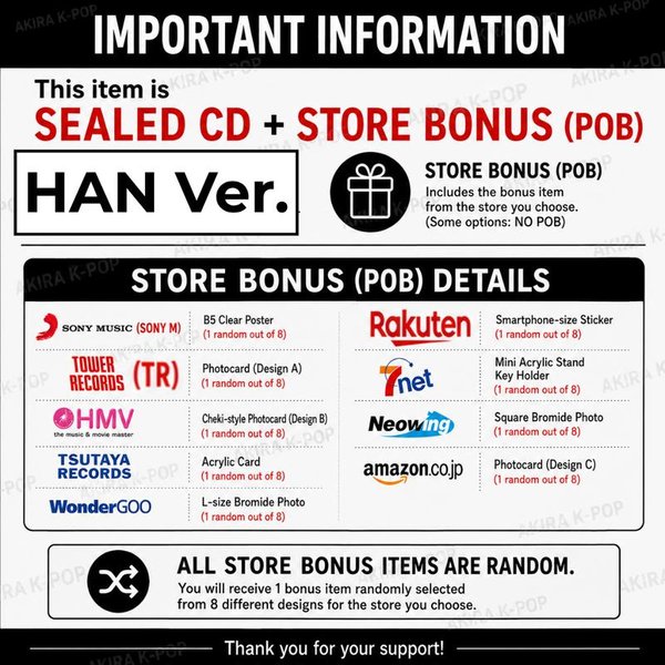 Stray Kids Japonia 4. Mini Album Suiatsu ZapieczęTowana PłYta CD / JapoŃSki POB / FC Stay Japan / PrzedsprzedaŻ HAN Ver.(No Pob)-image