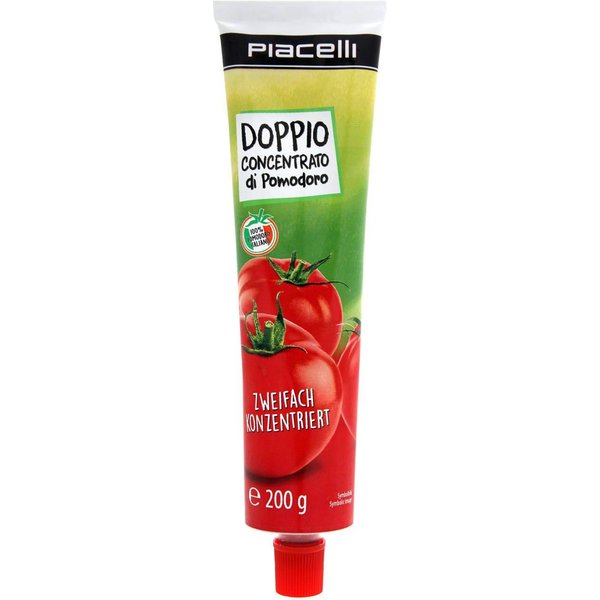 Pasta De Tomate Doble Concentrada Piacelli En Tubo 200 G-image