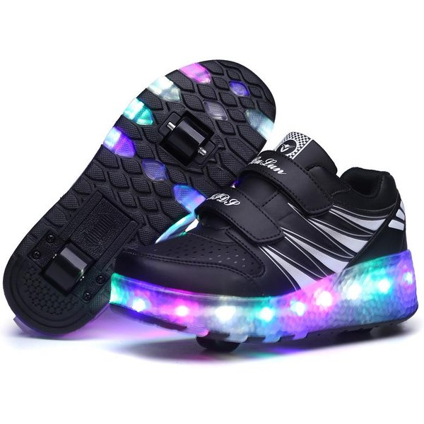 Buty Runaway, Buty Z Czterema KółKami, śWiatłA Led, śWiecąCe łAdowanie Przez Usb, Niewidoczne łYżWy. 42-image