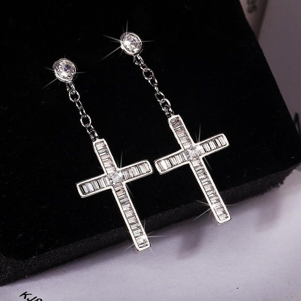 Pendientes De Circonita Modernos Y De Moda Para Mujer Pendientes Creativos Europeos Y Americanos Con Cambio De Temperatura-image