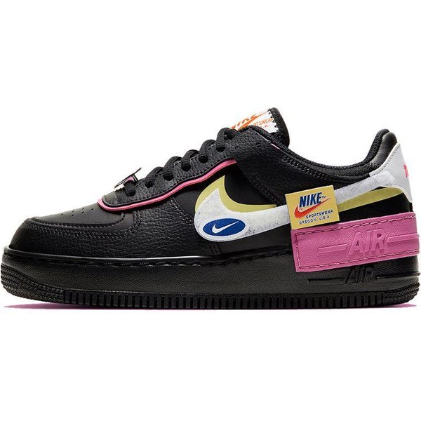 Nike Air Force 1 Shadow Rosa CóSmico Zapatillas Para Mujer Negro Limelight Blanco CU4743-001 37.5 Black-image
