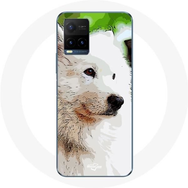 Funda Para Vivo Y21S 2021 / Y21 2021 Perro Samoyedo Blanco-image