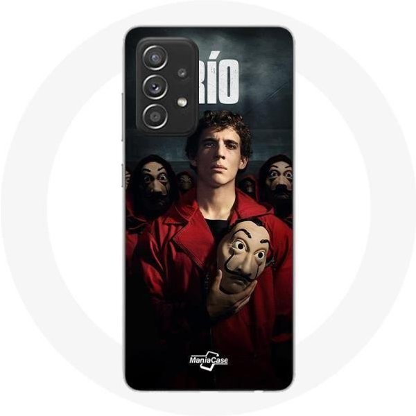 Funda Para Samsung Galaxy A52 La Casa De Papel Rio MáScara-image
