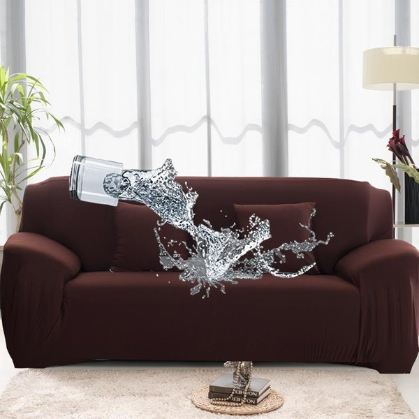 1/2/3/4 Siedzenia Sofa Narzuta Na Sofę Wodoodporne Elastyczne NarożNe Pokrowce Na Sofy W KształCie Litery L Narzuta Na Sofę Ochraniacz Narzuta Na łAwkę Cienka Tkanina Medium(145-190Cm)1Pc Gray-image