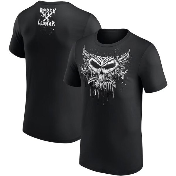 Brock Lesnar Czarna Litera T-Shirt Drukowany 3D Letni Wygodny Modny KróTki RęKaw MęSki Codzienny Spersonalizowany OkrąGłY Dekolt Ubranie XXL-image