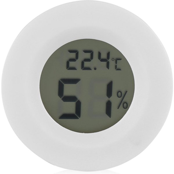 Cyfrowy LCD Miernik Temperatury WilgotnośCi Termometr Higrometr Dla GadóW White-image