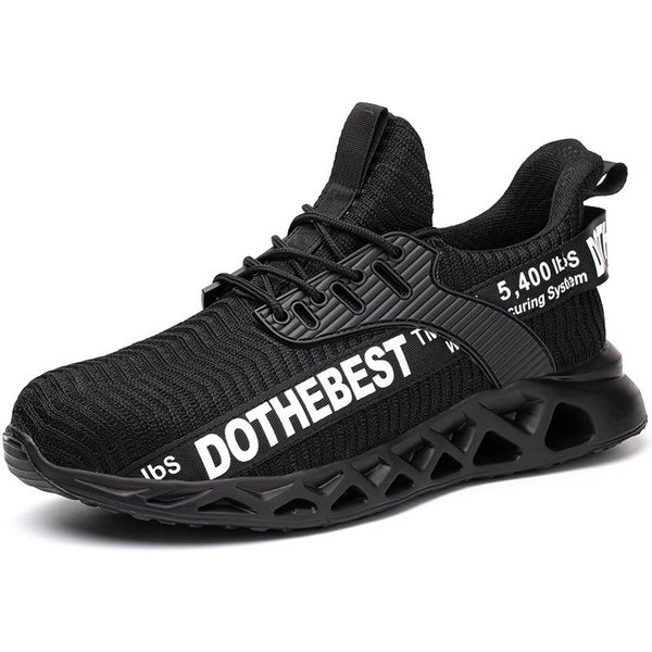 Zapatos De Seguridad Hombre Para Trabajo Botas De Seguridad Puntera De Acero Zapatos Protectores AntiperforacióN Botas De Trabajo ConstruccióN Zapatos De Trabajo Para Hombre 36 Black-image