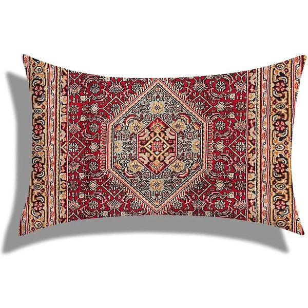 Funda De Almohada De Un Solo Lado Estilo Marroquí Para Casa, Dormitorio, Sala De Estar, CojíN De Cintura Para Sofá 40X60Cm-image