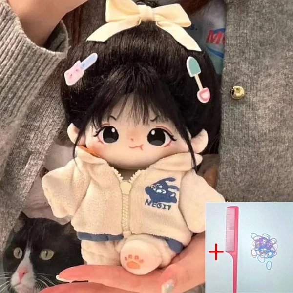 20Cm Oryginalna Kawaii Idolka Pluszowa KsiężNiczka Lalki Wypchane Figurki Zabawki BawełNiane Pluszowe Zabawki Dla FanóW Kolekcja PrezentóW Skeletonless-image