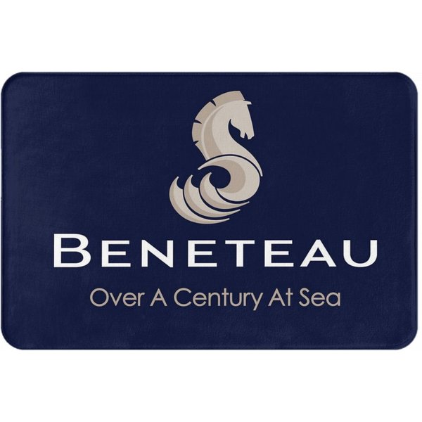 Beneteau Yachts ŁOdzie Logo AntypośLizgowy Wycieraczka Mata PodłOgowa Dywanik Do Zbierania Piasku Do Kuchni WejśCia Domu Balkonu Mata Na Stopy 60X40 Cm-image
