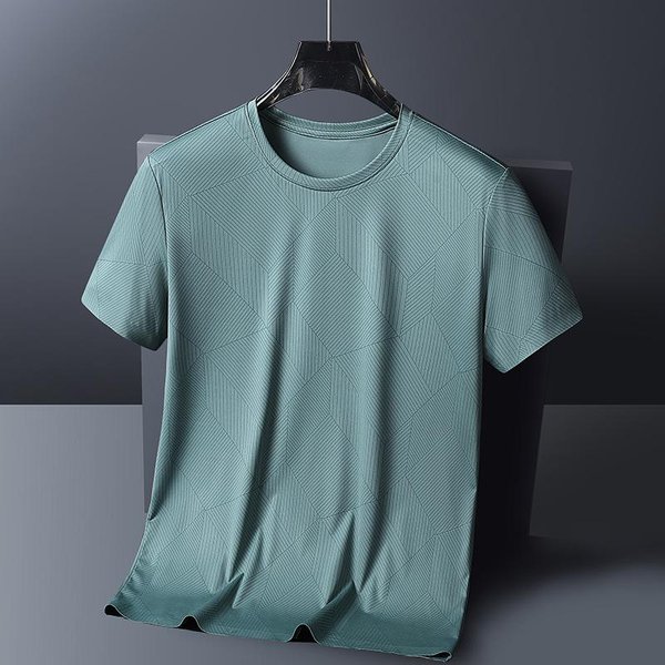 Koszulka Letnia Z KróTkim RęKawem Koszulka MęSka SzybkoschnąCa Koszulka MęSka SzybkoschnąCa Cienka MęSka Koszulka Sportowa 5XL Black-image