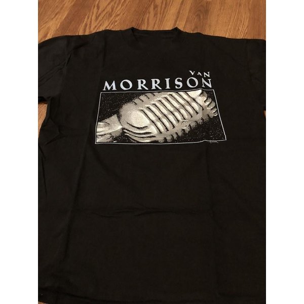 Camiseta De AlgodóN Negra Vintage De Van Morrison Unisex Para Concierto Tallas S A 5XL Camiseta Unisex SG482 XL Gray-image