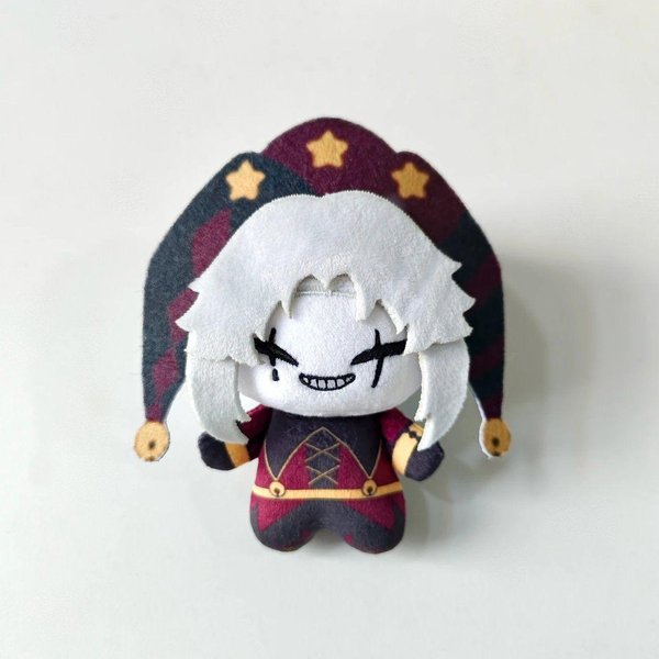 10 Cm Pluszowy Arlekin Cyrkowy Urocza Kawaii Pluszowa Lalka Figurka Anime Wisiorek Breloczek Cosplay Prezent 10Cm-image