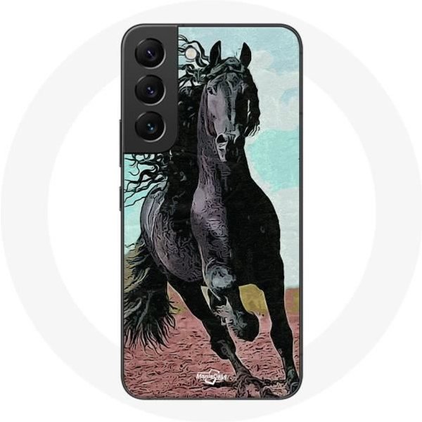 Funda - El Caballo Negro - Samsung Galaxy S22 - Flexible - ProteccióN - Mixta Negro-image