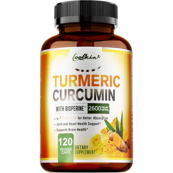 CáPsulas De Curcumina, 95% De Contenido De Curcumina, 2600 Mg De Curcumina, Con Pimienta Negra AñAdida, Soporte Natural Para Las Articulaciones. 120-image