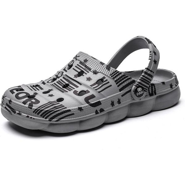 Zapatos De Playa De Verano Para Hombre, Calzado Para JardíN Transpirable Para Hombre, Sandalias Ligeras, Zapatillas CóModas, Zapatos De Plataforma Antideslizantes, Chanclas 42 Gray-image