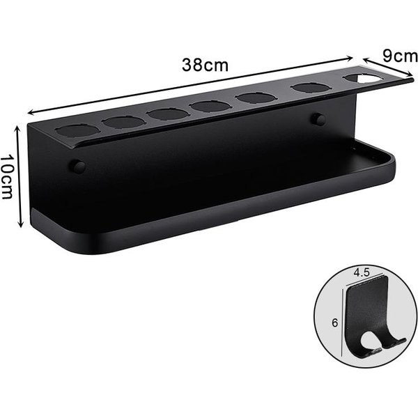 Uchwyt Do Suszarki Do WłOsóW Do MontażU Na śCianie Odpowiedni Do Suszarki PółKowej Dyson Airwrap I Uchwytu Na LokóWkę Do Przechowywania Stojak Organizator łAzienkowy FR2002-image