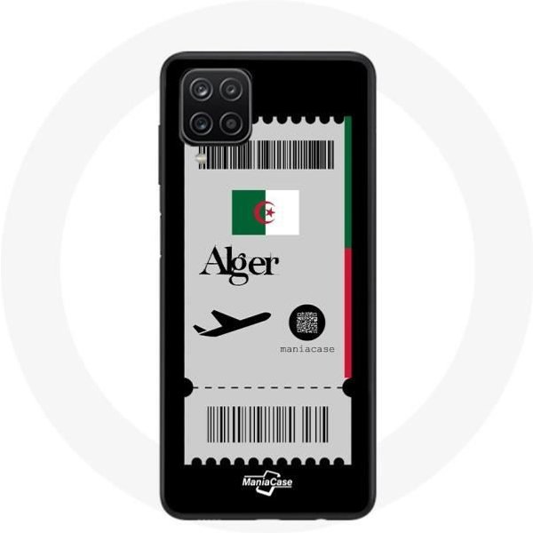 Funda - Maniacase - Samsung Galaxy A22 4G - Billete De AvióN Argel - Flexible - Negro Negro-image
