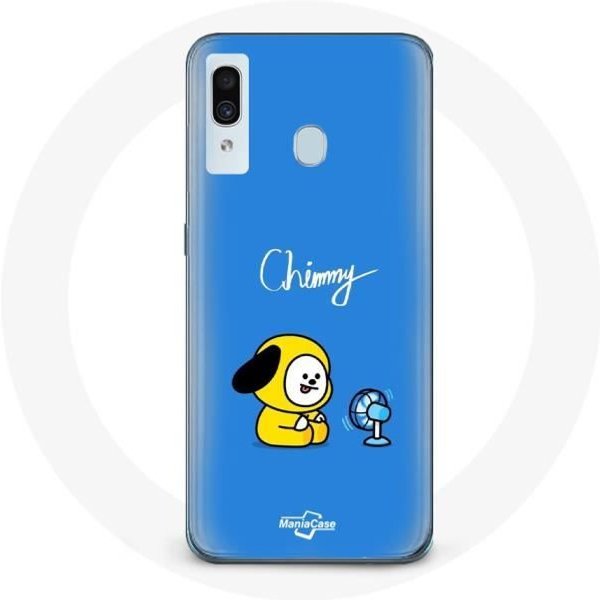 Funda Para Samsung Galaxy A20E Bangtan BTS BT21 Chimmy Jimin Fondo Azul-image