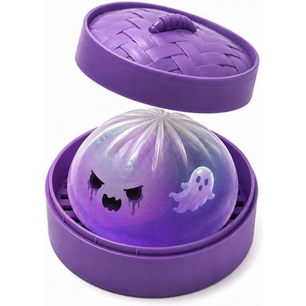 Kluski Squishy Duch Halloweenowy BułKa Zabawka MięKka Powolny PowróT Do KształTu Squishy Zabawka Fidget Z Parowarem Parzony BułKa Nadziewana Squishy ŚCiskanie Blue-image