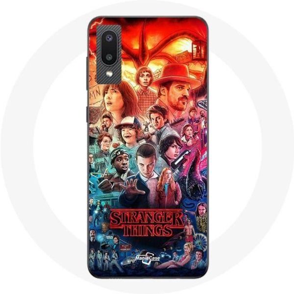 Funda Para Samsung Galaxy A02 Stranger Things Teaser Temporada 4 PóSter Personajes Arte-image