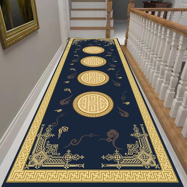 Alfombras De Lujo Para Pasillo Europeo, Pasillo, Villa, Pasillo Largo, Alfombras De Tira Larga, DecoracióN Del Hogar Para Sala De Estar, Alfombra De Entrada 60X100Cm-image