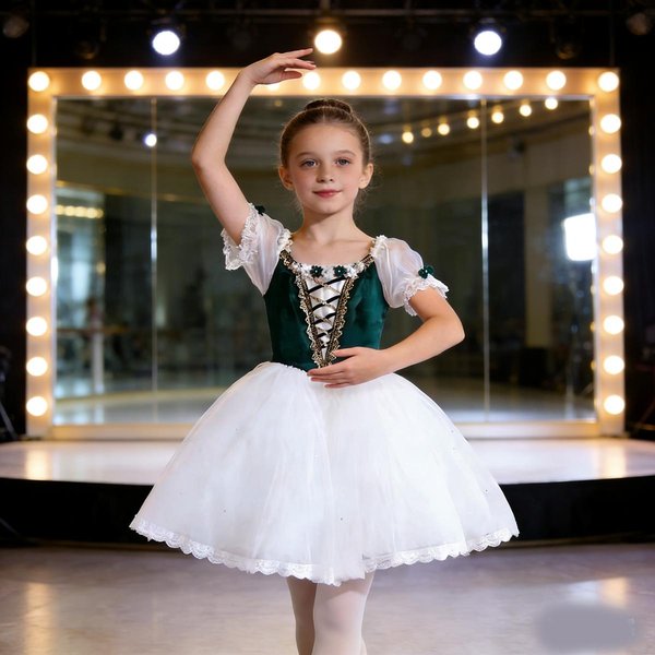 Disfraz De Ballet Para ActuacióN Infantil Falda TutÚ, Enagua De Ballet CláSico Para Adulto, Falda Voluminosa, Vestido De Gala, CompeticióN 160-image