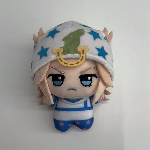 Replic10Cm Johnny Joestar Gyro Zeppeli BawełNiana Pluszowa Lalka Jojo's Bizarre Adventure GadżEt Brelok Zabawka 10Cm-Squeak-image