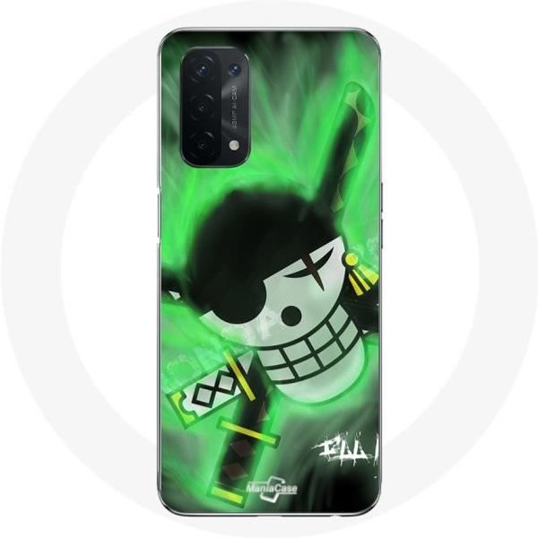 Funda - Maniacase - Oppo A74 5G - Anime One Piece Zoro Roronoa - Flexible - Mixta-image