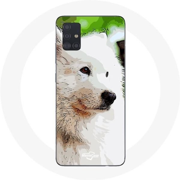 Funda - Samsung - Galaxy A51 - Flexible - Perro Samoyedo - Blanco Blanco-image