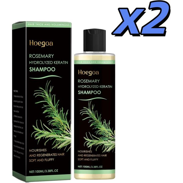 Szampon Z Rozmarynem WzmacniająCy WłOsy GłęBoko OdżYwia, Naprawia Rozdwojone KońCóWki, łAgodzi SkóRę GłOwy 100Ml X 2Pcs-image