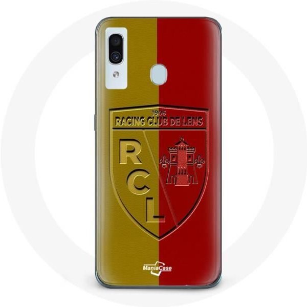 Funda - Maniacase - Samsung Galaxy A30 - Flexible - Logo Amarillo Y Rojo - ProteccióN Y DecoracióN Negro-image