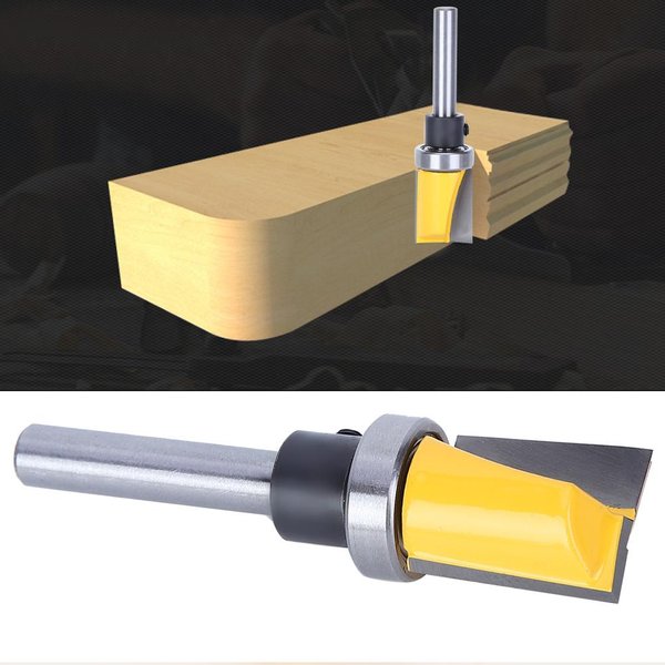 Broca Para Router Limpieza Broca Inferior Fresadora Para Madera Herramienta De Corte De Carburo Cementado 6X5 8X20.5-image