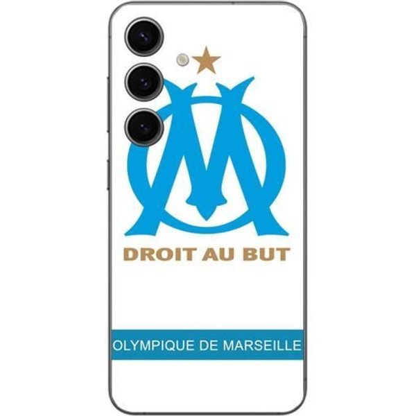Coque Samsung Galaxy S25 Logo Om Olympique De Marseille Blanc Fond Maniacase Blanco-image