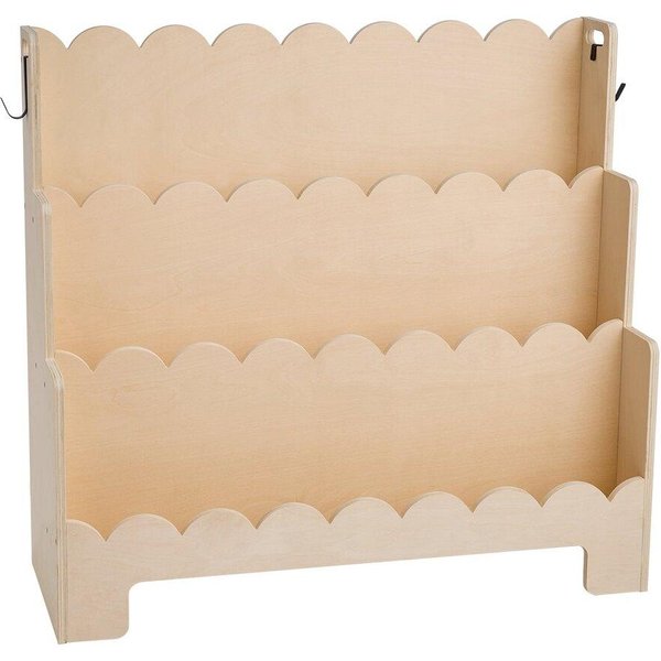 EstanteríA Montessori, EstanteríA Escalonada De 3 Niveles Para NiñOs, EstanteríA Para Libros Orientada Hacia Adelante Para NiñOs PequeñOs, Ganchos Dobles Para Colgar Mochilas, EstanteríA Para BebéS Para HabitacióN Infantil,-image