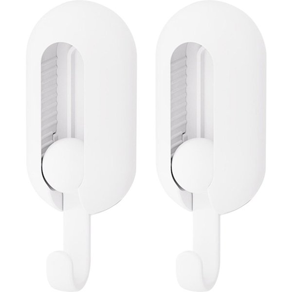 Ganchos Adhesivos Impermeables Giratorios Plegables Ganchos Adhesivos De Pared Para Cocina Dormitorio BañO 2 Piezas-image