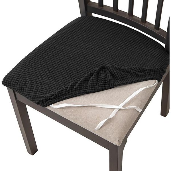 1/2/4/6 Piezas Fundas De CojíN De Silla De Jacquard De Licra, Funda De Asiento De Silla De Comedor ExtraíBle, Funda EláStica Para Asiento De Silla De Comedor 2 PCS-image