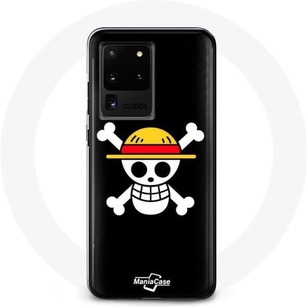 Funda - One Piece - Samsung Galaxy S20 Ultra - Flexible - Negra - Manga Cabeza De Calavera Negro-image