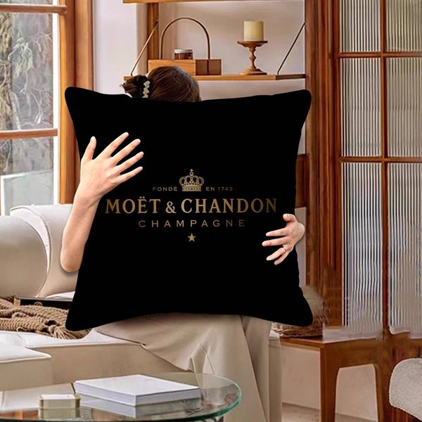 Marca M-Moet C-Chandon Lujo Funda De Almohada Dibujos Animados Regalo Funda De CojíN Dormitorio Hogar Sofá Silla Asiento DecoracióN Funda De Almohada 30X30Cm-image