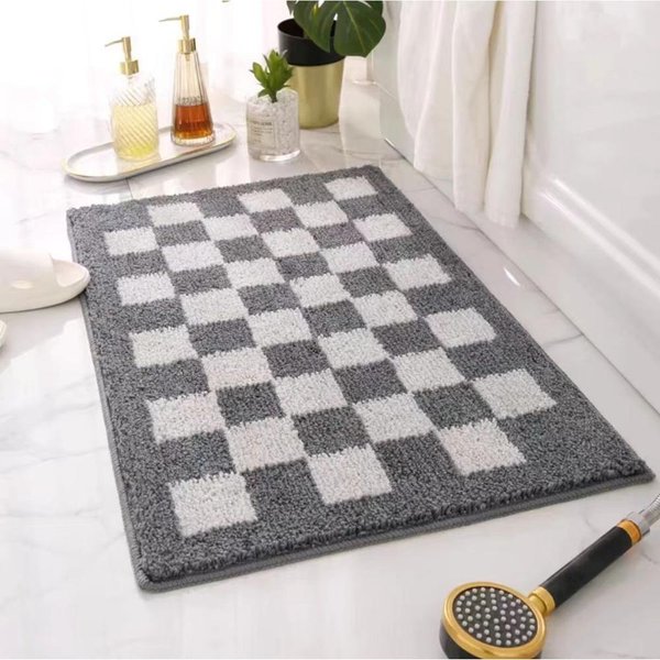 Mata ChłOnna Do łAzienki Mata AntypośLizgowa Pod Drzwi łAzienkowe Mata WejśCiowa Pod Drzwi Dywanik Do Toalety Dywanik Do Toalety 40 * 60Cm-image