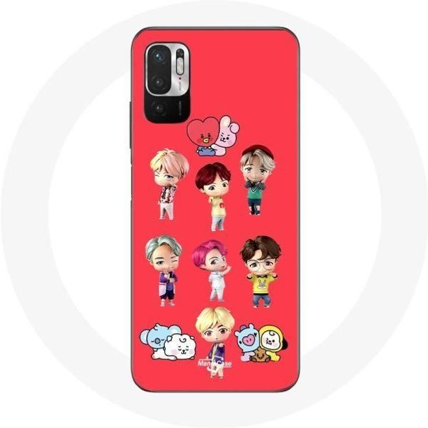 Funda Para Xiaomi Redmi Note 10T 5G BTS Tinytan AnimacióN BT21 PóSter-image