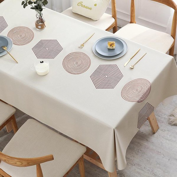 Mantel De PVC Impermeable, Resistente Al Aceite, Lavable, Mantel De Hotel, Mantel Para Mesa De Centro, Mantel Resistente A Las Manchas, Resistente Al Desgaste 80*120Cm-image