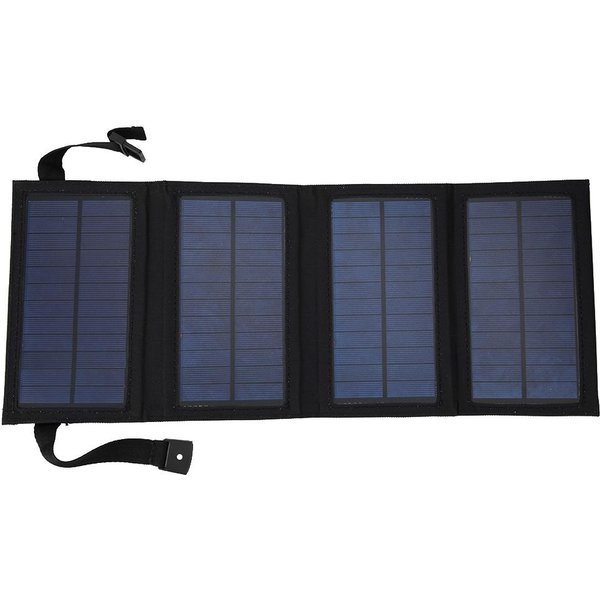 Cargador De Panel Solar Plegable USB 5V Viaje Camping Cargador De BateríA PortáTil Gray-image