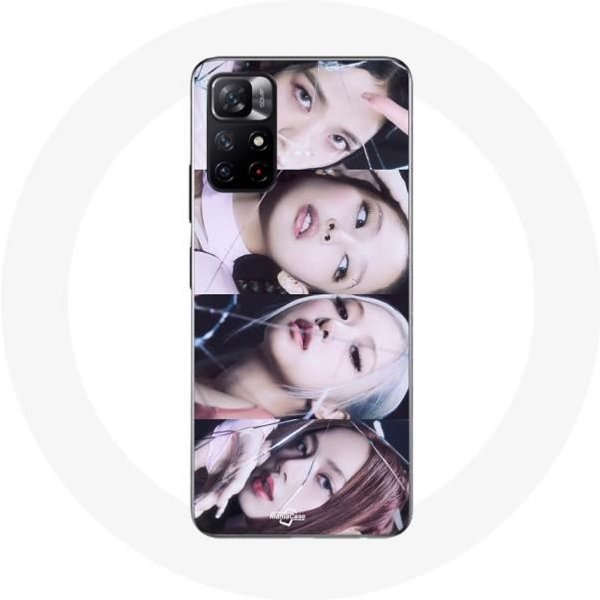 Funda Para Xiaomi Redmi Note 11S 5G - Maniacase - Negra - Flexible - DiseñO Blackpink - ProteccióN Smartphone Negro-image