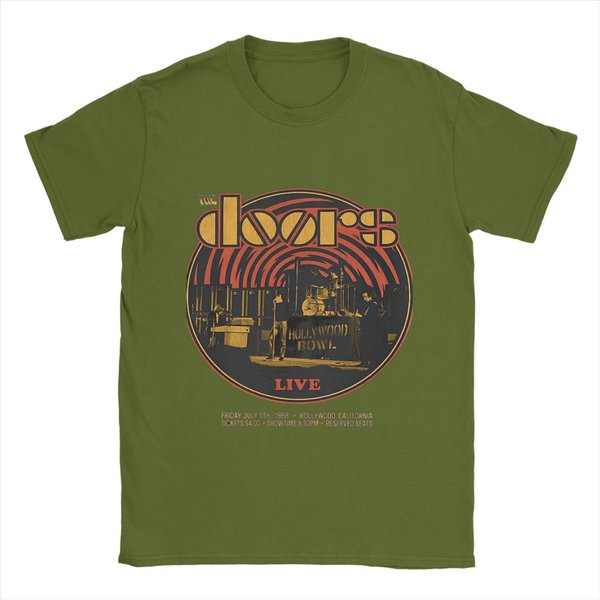 Camiseta De Verano Vintage The Doors MúSica Ocio Camisetas Hombre AlgodóN CóModa Oversize TOP Camisetas Manga Corta Camiseta Vintage XL-image