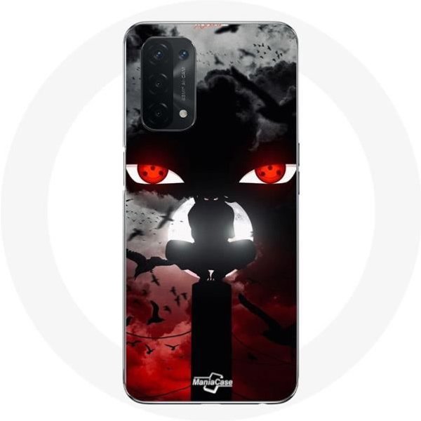 Funda Para Oppo A74 5G - Maniacase - Itachi Uchiwa Naruto - Flexible - Blanca - Anime-image