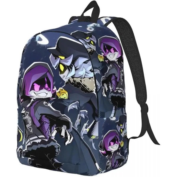 Mochila De Dibujos Animados Anime Drones Asesinos Para Hombres Mujeres Moda Estudiante Mochila De Trabajo Serie De TV Universidad Bolsas De Lona Deportes-image
