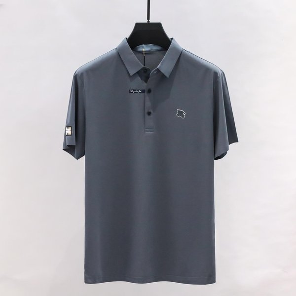 Camiseta Polo De Manga Corta Para Hombre, Nueva Camiseta, Ropa De Verano Para Hombre, Camiseta De Manga Corta, Camiseta Informal M Gray-image