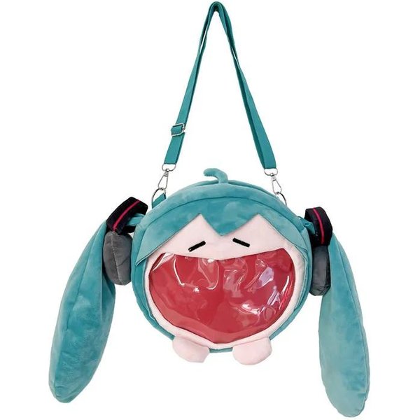 1 Pieza Bolso De Hombro Mochila Lindo Anime Peluche Dibujos Animados Kawaii Mochila Escolar Paquete Para Regalos Juguetes....-image
