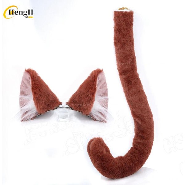 Anime Chainsmoker Kot Aruko Sakai DłUgi 80Cm PomarańCzowo-BrąZowy Peruka Cosplay Anime WłOsy Odporne Na CiepłO Impreza Halloweenowa Peruki Brown-image